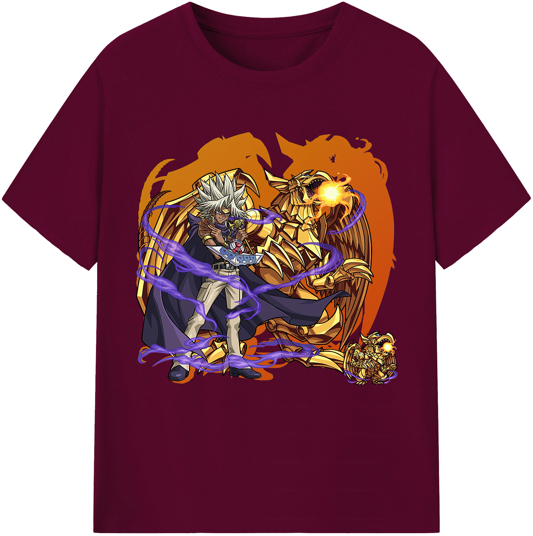 （画像用） 遊☆戯☆王 Yu-Gi-Oh! レディースカジュアルプリントTシャツ（綿100％）